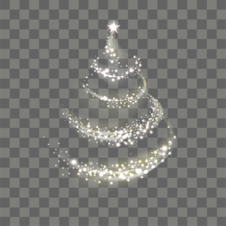 创意雪花灯光圣诞树装饰设计